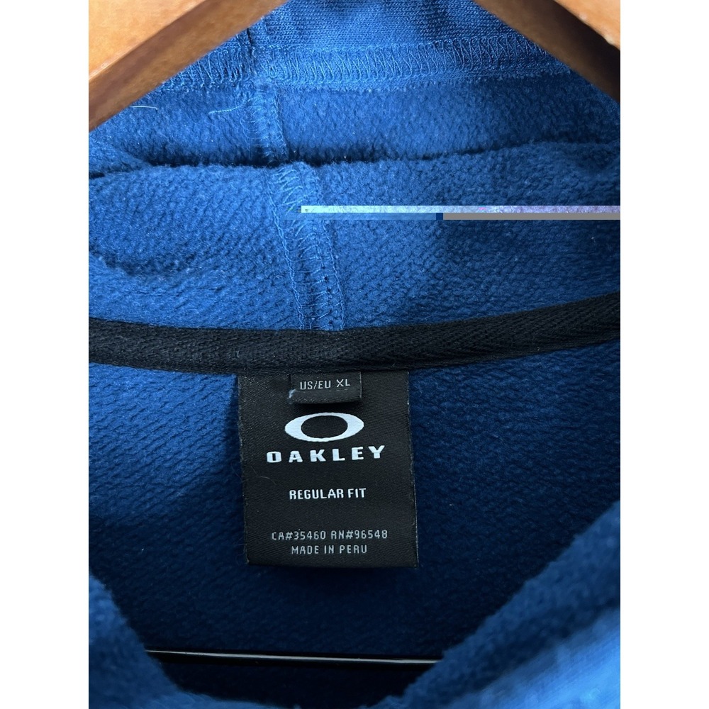 Oakley Hoodie Men's Size XL Blue Regular Fit Pullover - Picture 3 of 6